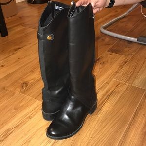 Comfy BARELY WORN faux Leather Boots w Size 9
